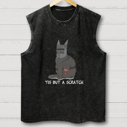'Tis but a scratch Vintage Distressed Washed Tank