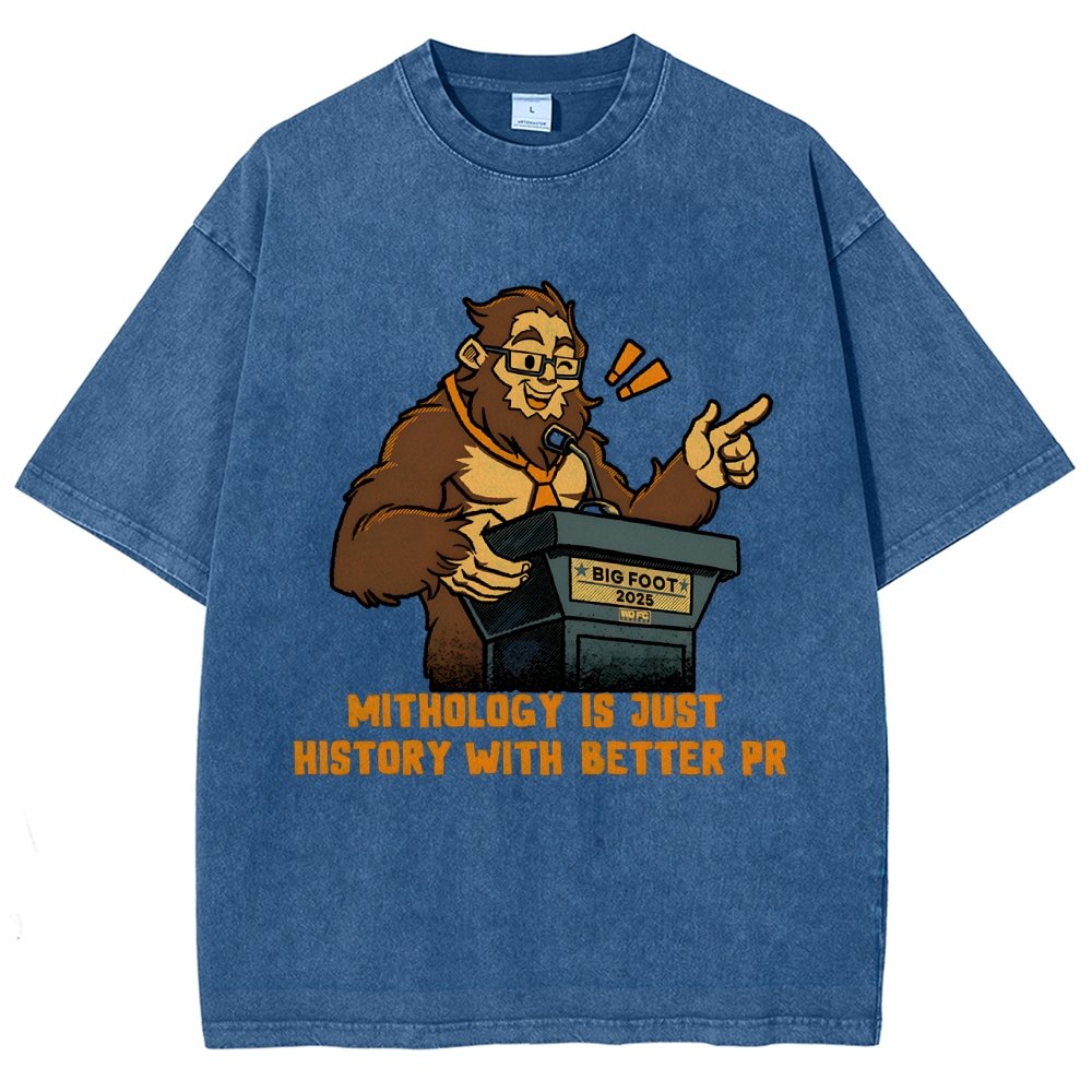 Mythology is just history with better PR Vintage Distressed T-shirt
