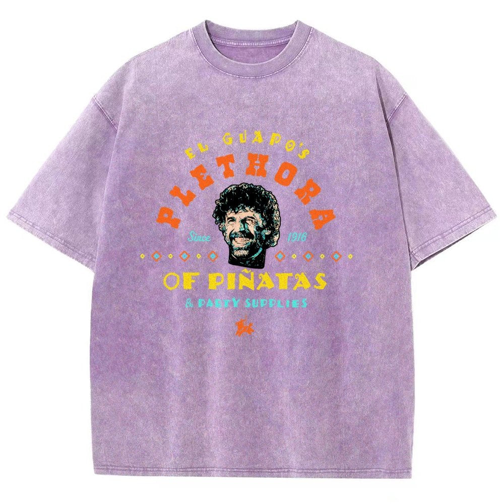 A Character's Plethora Of Pinatas & Party Supplies Vintage Distressed T-shirt