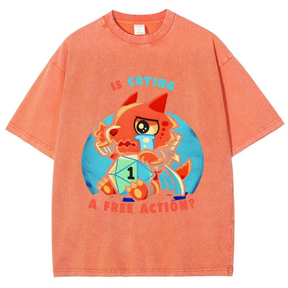 Dragon crying is a free action Vintage Distressed T-shirt