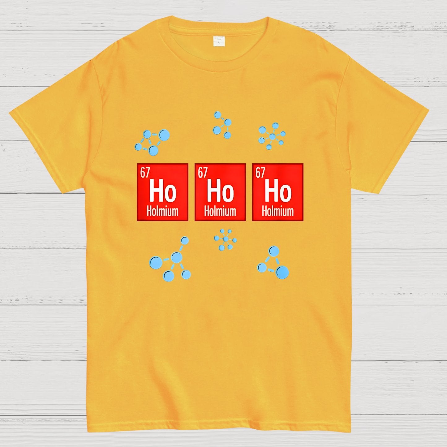 Chemical Element Christmas Ho Ho Ho Geek T-Shirt