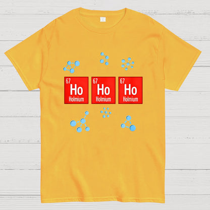 Chemical Element Christmas Ho Ho Ho Geek T-Shirt
