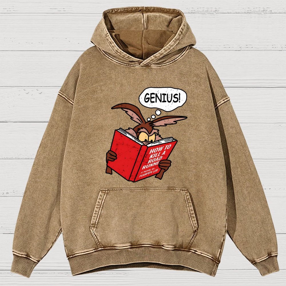 Genius Plan Vintage Distressed Hoodie