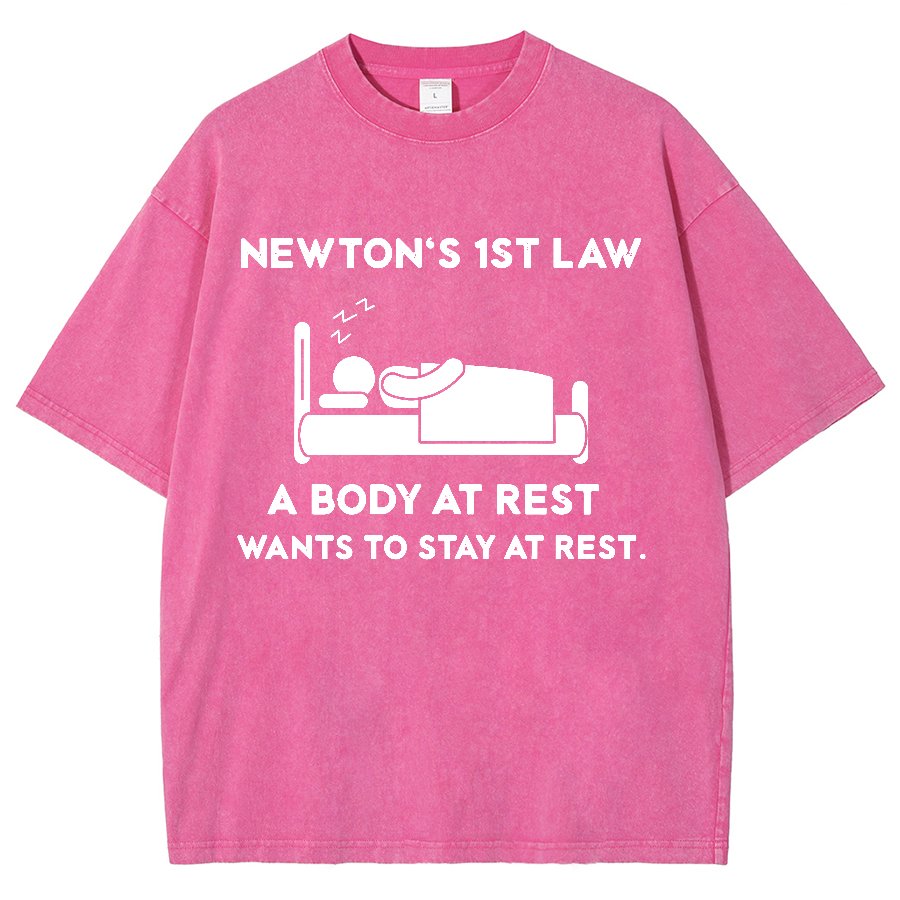 Newton's First Law Vintage Distressed T-shirt