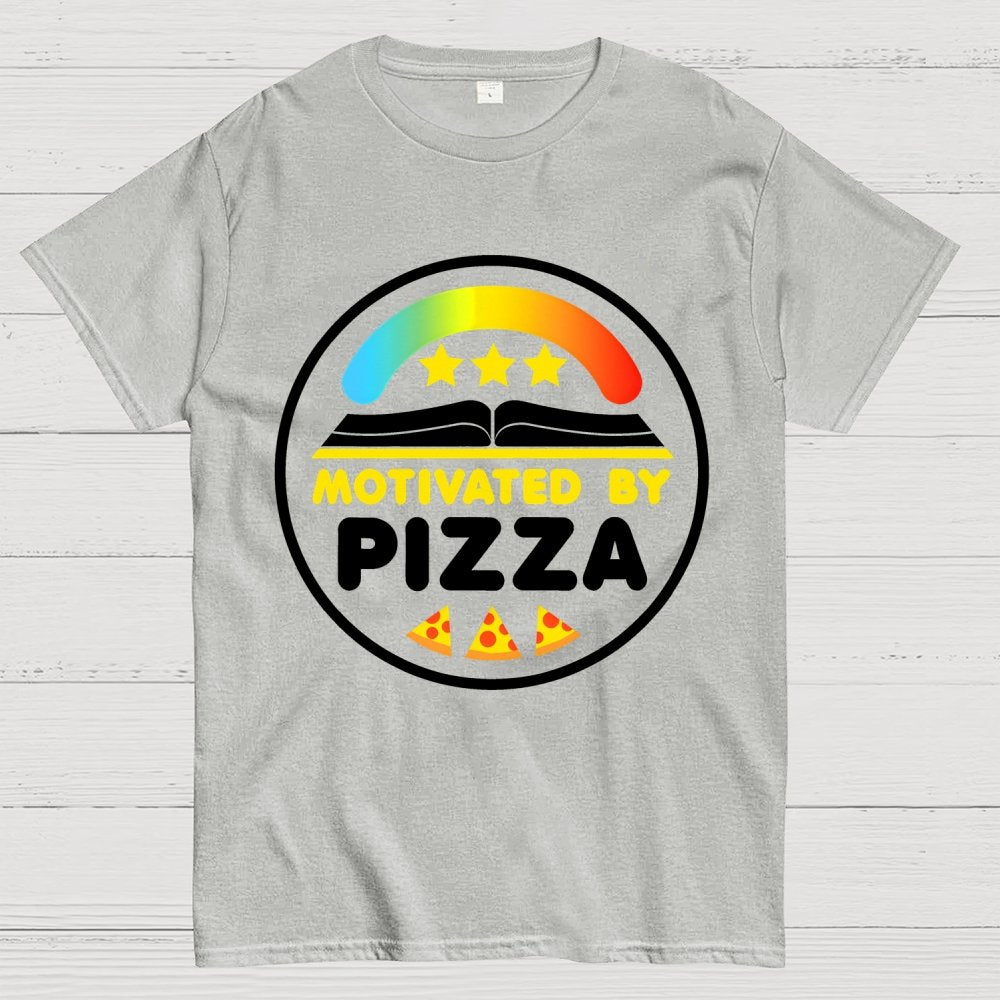 Motivated By Pizza Geek T-Shirt