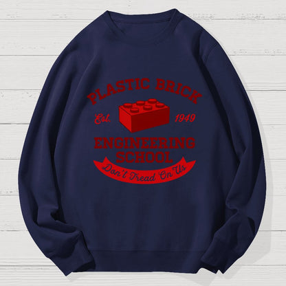 Plastic Building Bricks Engineering School Geek Cotton Sweatshirt