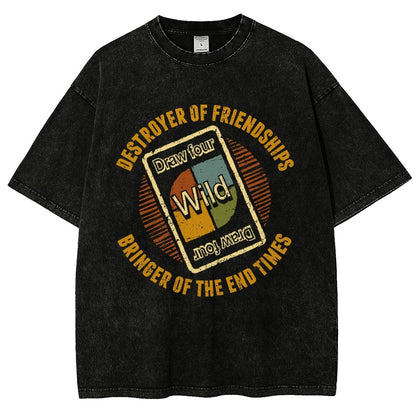 Destroyer of Friendships Vintage Distressed T-shirt