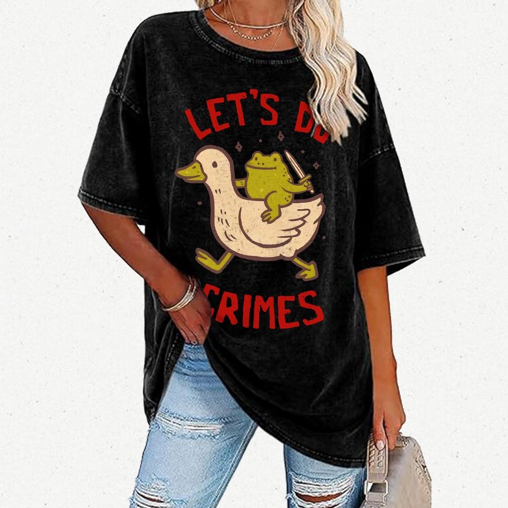 Let's do Crimes Vintage Distressed T-shirt