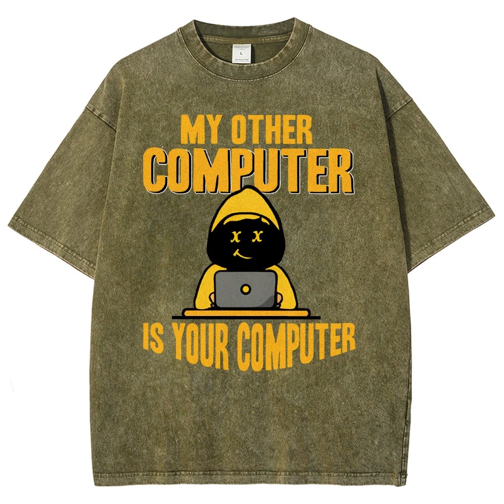 Hacker - My Other Computer Is Your Vintage Distressed T-shirt
