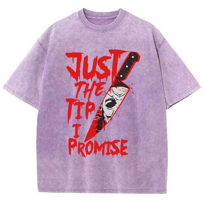 Just The Tip I Promise  Halloween Essential Vintage Distressed T-shirt