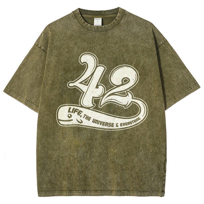 42 Life Vintage Distressed T-shirt