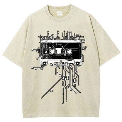 Retro Cassette Vintage Distressed T-shirt