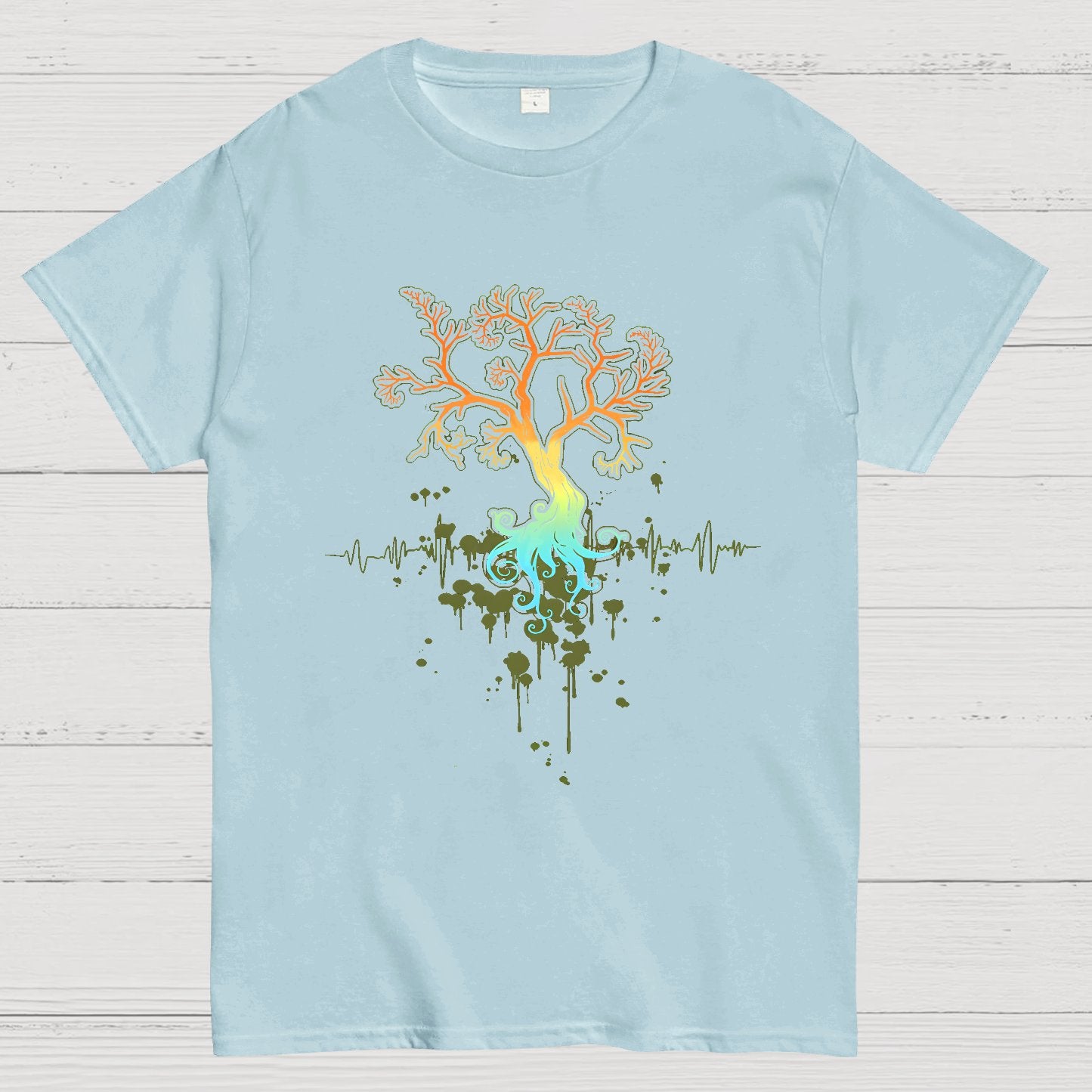 Fractal Tree Nerdy T-Shirt