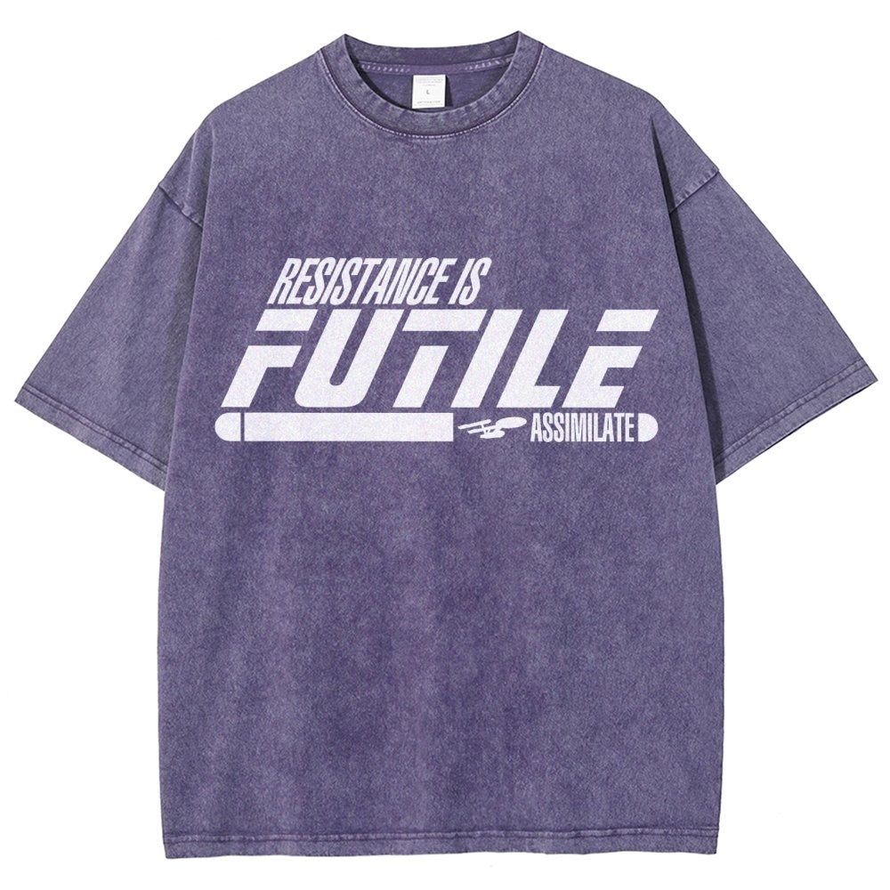 Resistance is Futile Vintage Distressed T-shirt