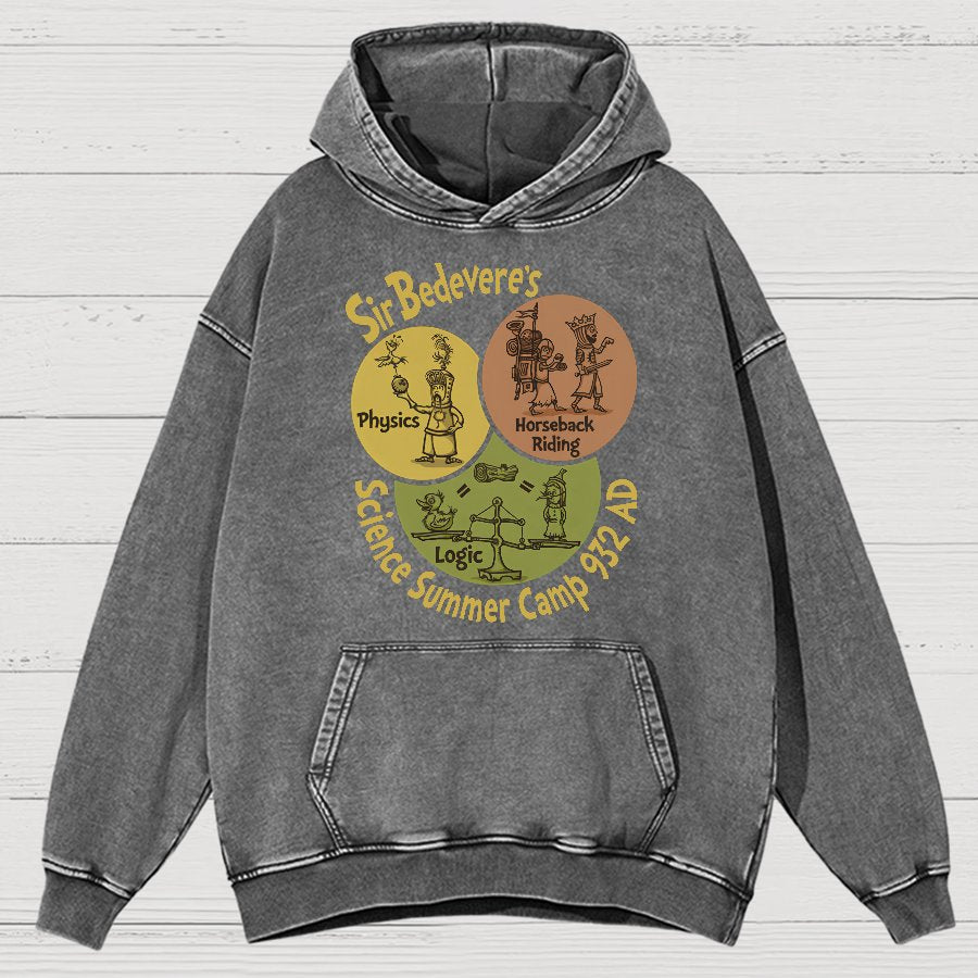 Sir Bedevere’s Science Camp Vintage Distressed Hoodie