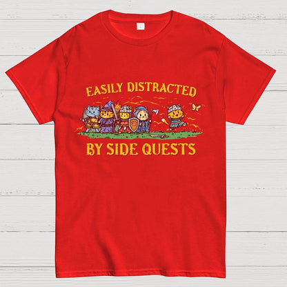 Easily Distracted By Side Quests Geek T-Shirt