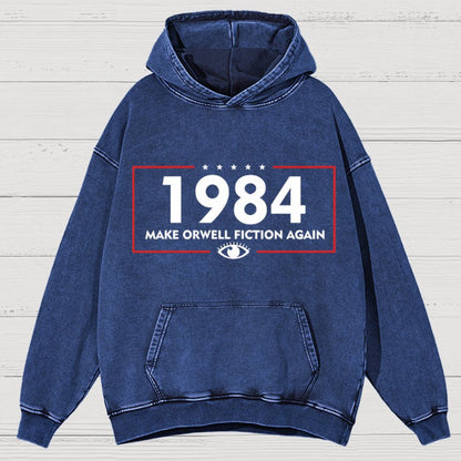 Make Dystopia Fiction Again 19XX Vintage Distressed Hoodie