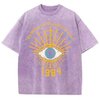 1984 George Orwell Control The Future Vintage Distressed T-shirt