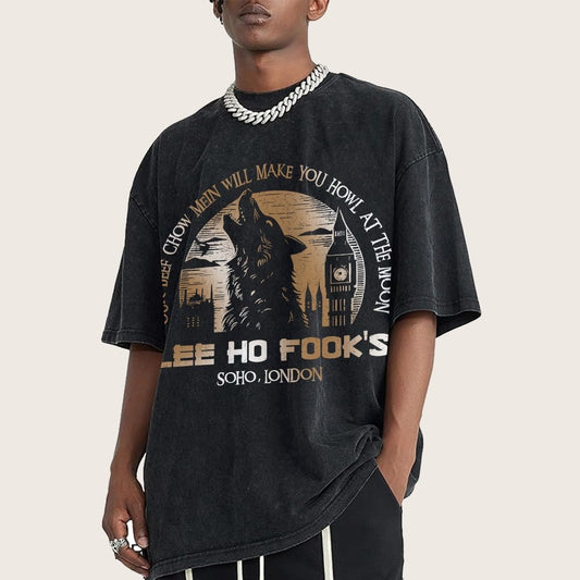 Werewolves of London - Howl at the Moon Vintage Distressed T-shirt