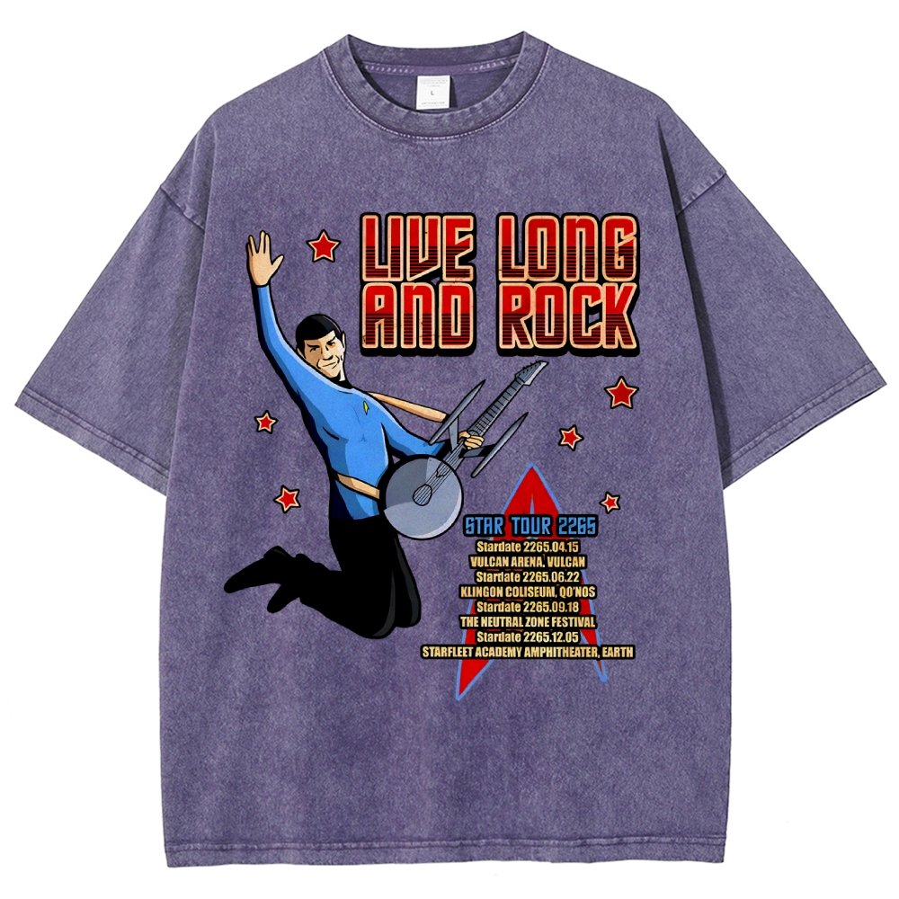 Live Long and Roll Vintage Distressed T-shirt