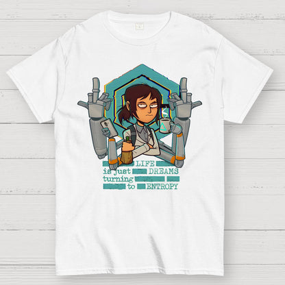 Life is Dreams Turning to Entropy Job Inside Conspiracy Geek T-Shirt