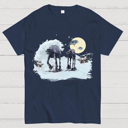 The Great Wave of Snow Unisex Geek T-Shirt