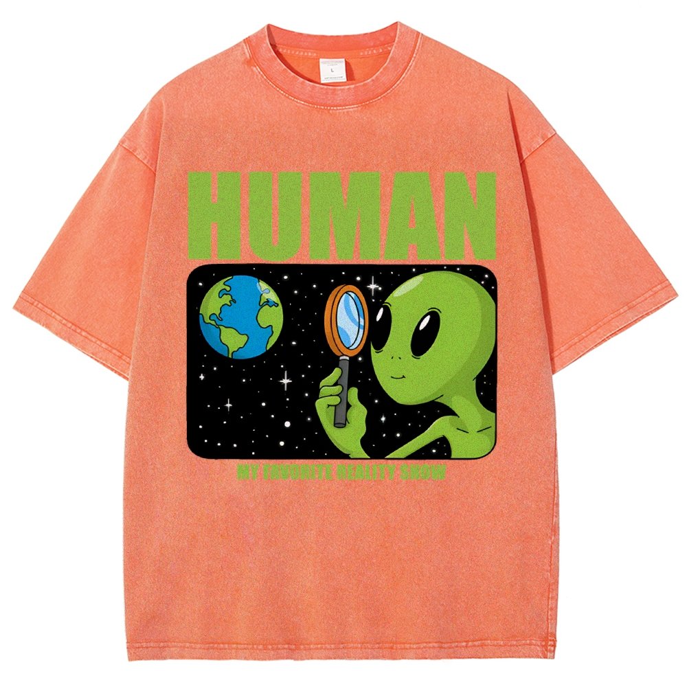 Human  My Favorite Reality Show Vintage Distressed T-shirt