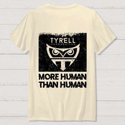 More Human Than Human Front And Back Printing Geek T-Shirt