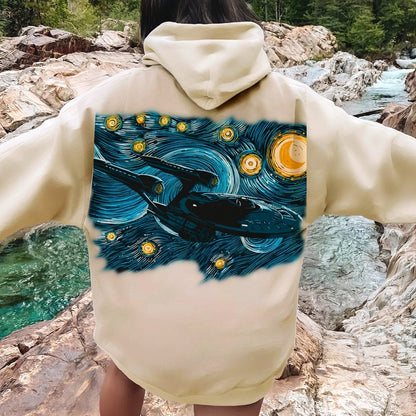 Printed Back Cotton Hoodie