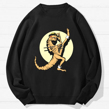 Space-themed Funny Magnet Geek Cotton Sweatshirt