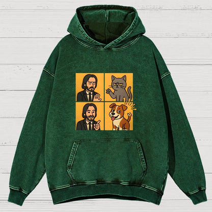 Dog Vintage Distressed Hoodie