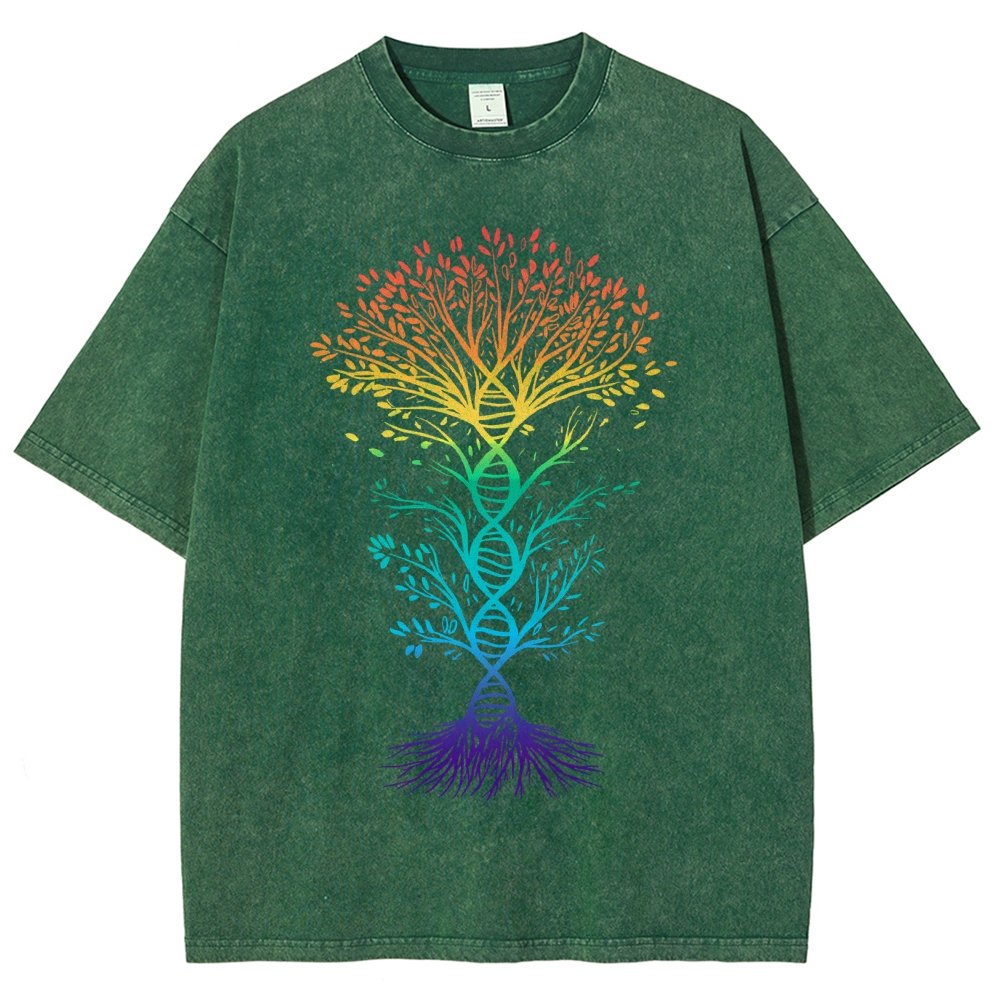 DNA Tree Of Life Science Vintage Distressed T-shirt