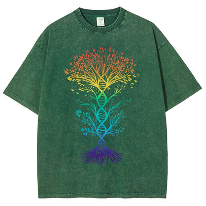 DNA Tree Of Life Science Vintage Distressed T-shirt