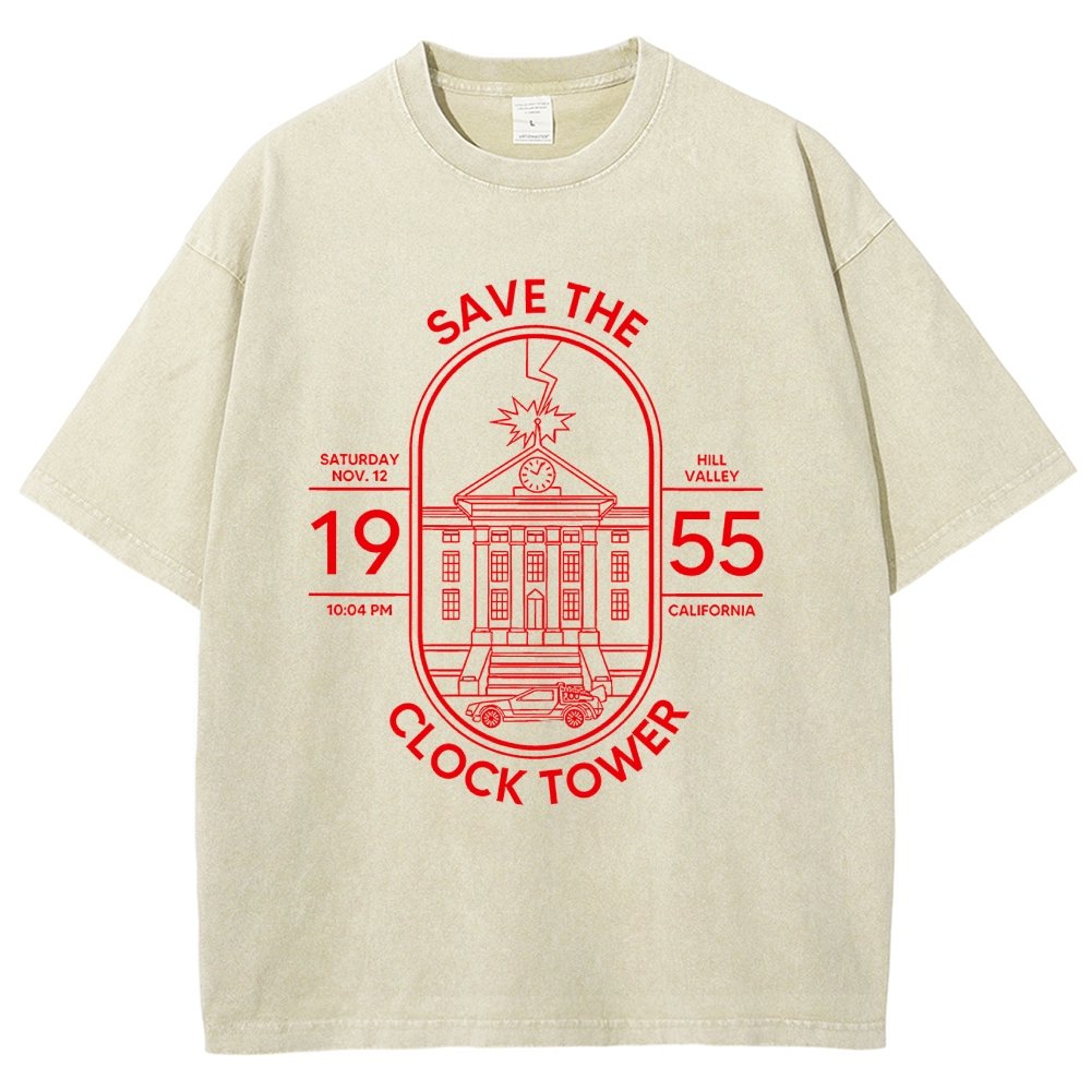 Save the Time Marker Vintage Distressed T-shirt