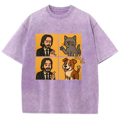 Dog Vintage Distressed T-shirt