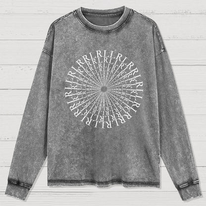 Paradiddle Variations Drummer Washed Long Sleeve Tee