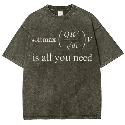 Attention is All You Need Vintage Distressed T-shirt