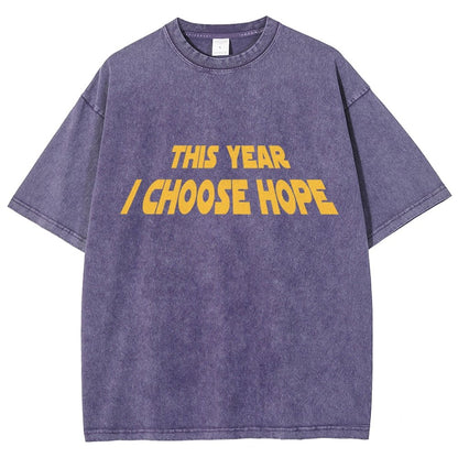 I Choose Hope  Vintage Distressed T-shirt