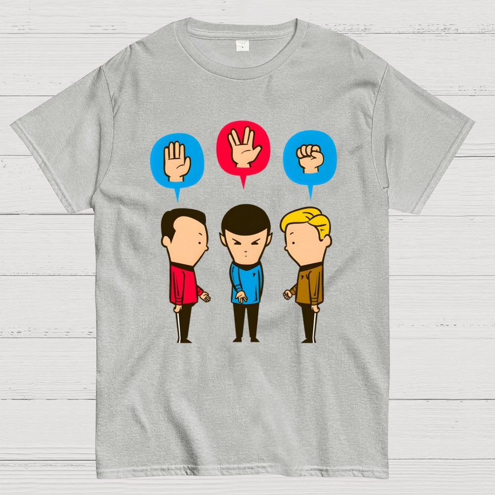 Paper – Scissors – Rock Unisex Geek T-Shirt
