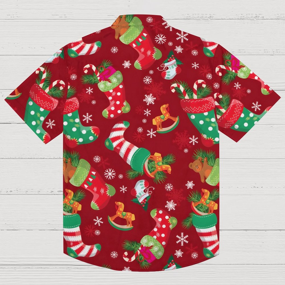Merry Christmas Pattern Print Geeky Shirt