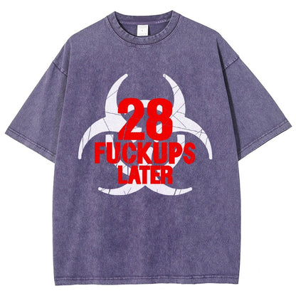 28 Fuckups Later Vintage Distressed T-shirt 2508000875