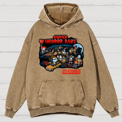Super Horror Kart Vintage Distressed Hoodie