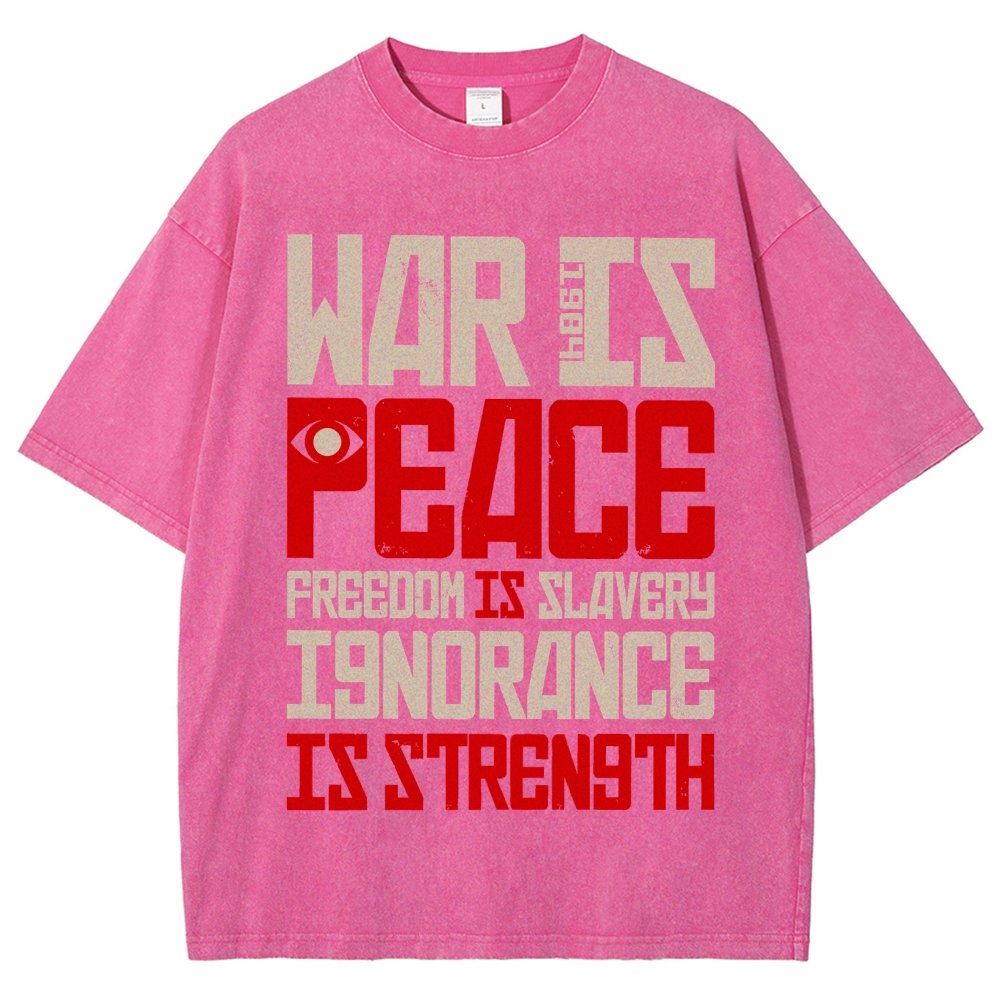 War is Peace  Vintage Distressed T-shirt