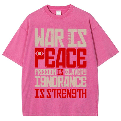 War is Peace  Vintage Distressed T-shirt