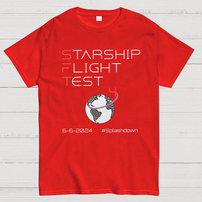 Starship Flight Test Milestone SFT4 Geek T-Shirt