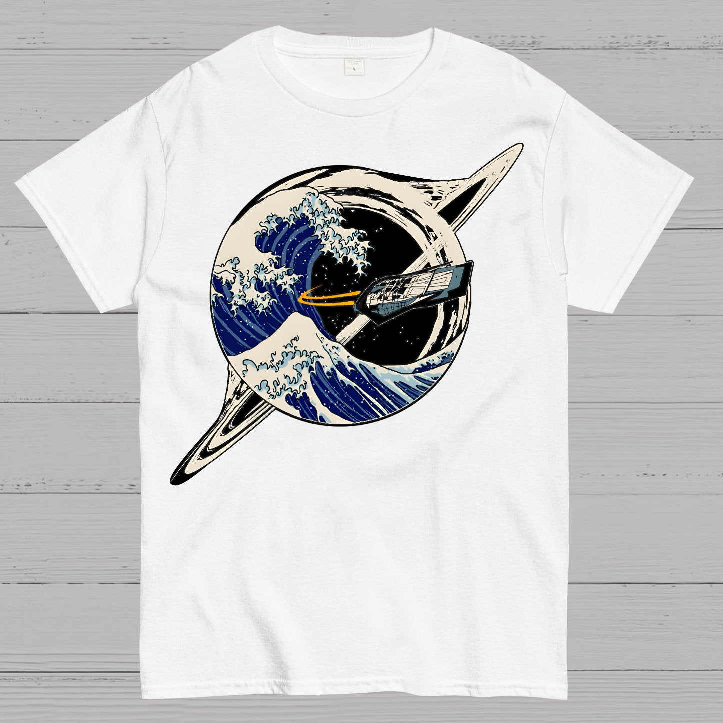 Interstellar Kanagawa Wave Geek T-Shirt