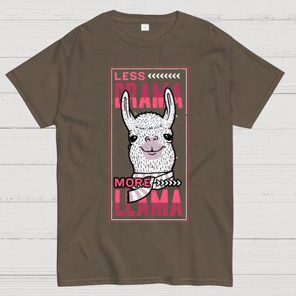 Less Drama More Llama Geek T-Shirt