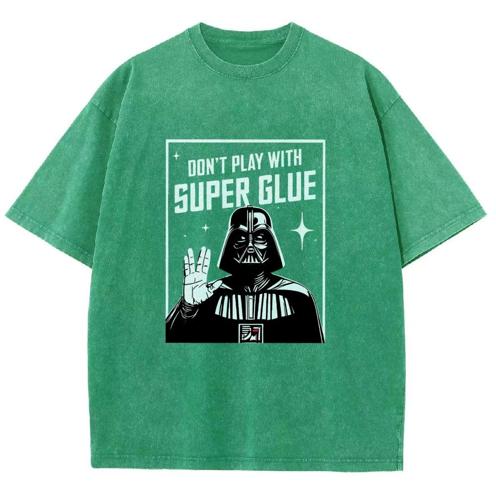 City Safety Tip Keep away from super glue Vintage Distressed T-shirt