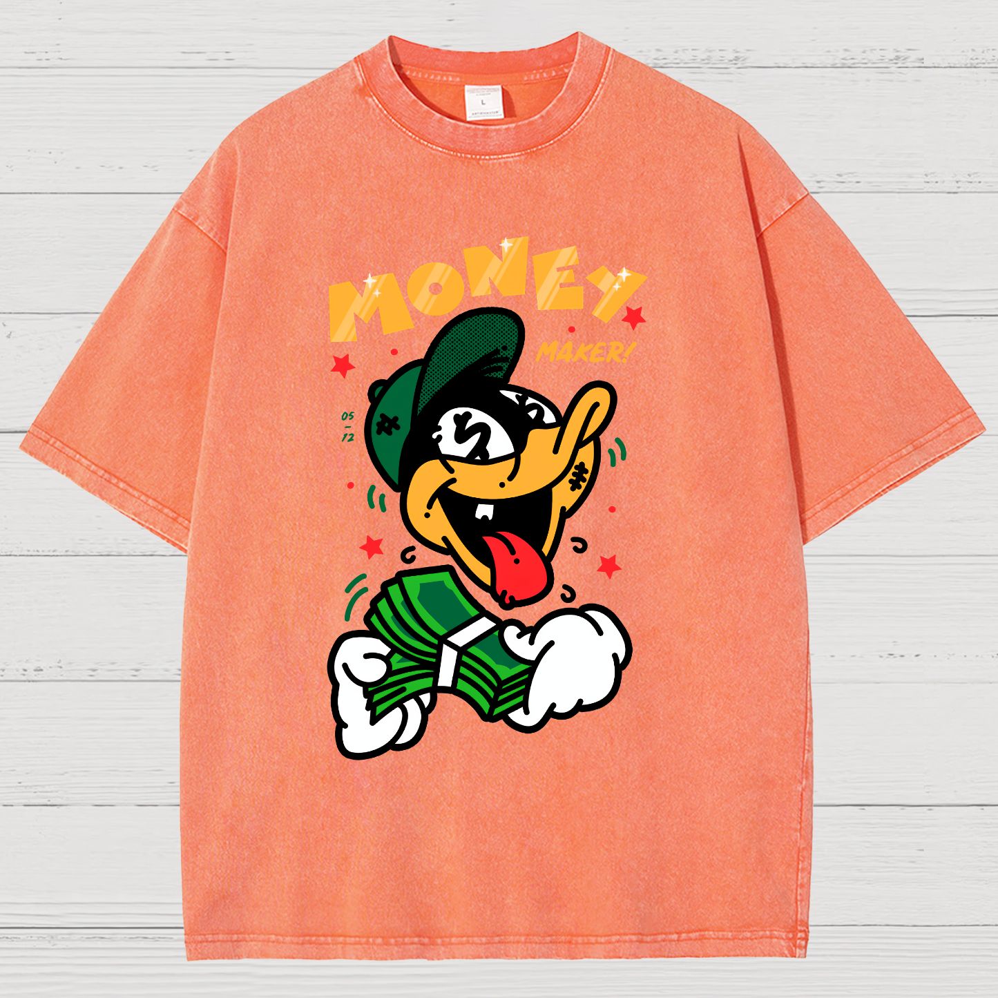 Money Maker！Vintage Distressed T-shirt