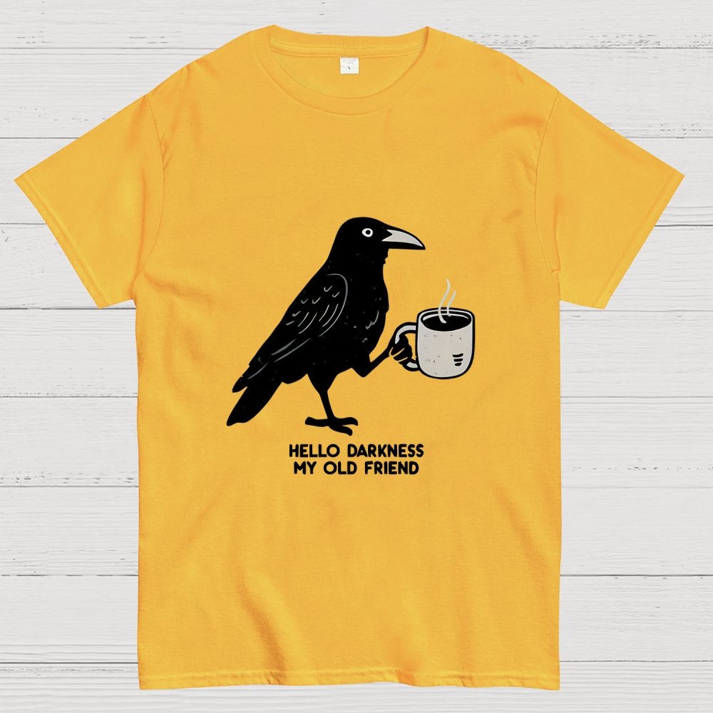 Raven Crow Coffee Unisex Geek T-Shirt
